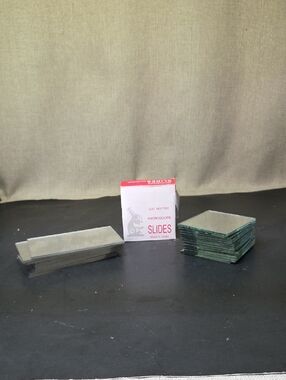 Microscope‎ Slides Clear Glass Ground Edges In Box + 24 Mirrors Square Rectangle
